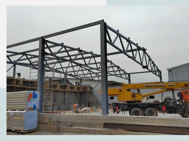 Строительство цехов в Прохладном