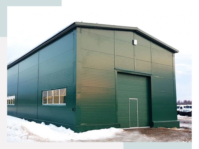 Двускатные ангары в Прохладном