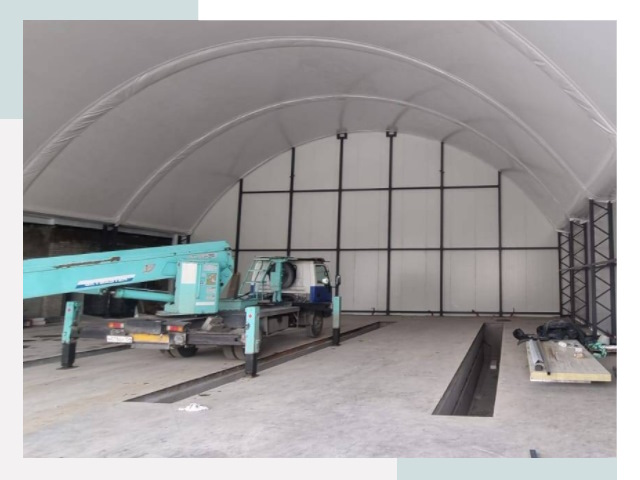 Внутреннее оснащение ангаров в Прохладном